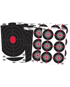 Birchwood Casey 35725 Dirty Bird Combo Pack Silhouette/Bullseye Paper Target 12" x 18" 8 Per Pkg
