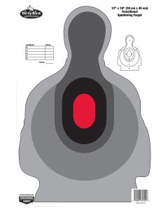 Birchwood Casey 35727 Dirty BirdSilhouette Tagboard Target 12" x 18" 8 Per Pkg