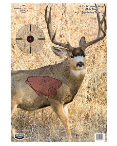 Birchwood Casey 35402 PregameMule Deer Paper Target 16.50" x 24" 3 Per Pkg