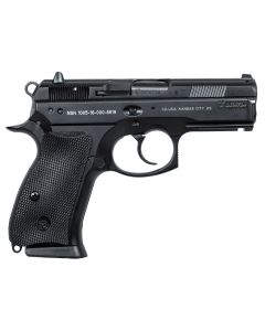 CZ-USA 91199 P-019mm Luger 15+1, 3.75" Steel Barrel, Black Serrated Steel Slide, Black Polycoat Aluminum Frame w/Beavertail, Black Rubber Grip