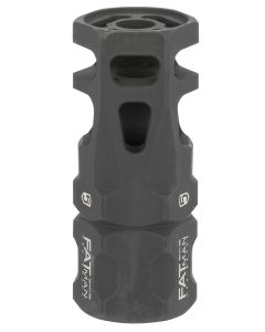 Phase 5 Weapon Systems FATMAN9MM FATman Hex Brake Black Parkerized Steel with 1/2"-36 tpi Threads &amp; 3" OAL for 9mm, 7.62x39mm, 6.8mm AR-Platform