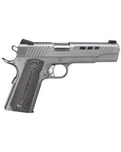 Diamondback DB1911SS 1911 Limited Edition 45 ACP 8+1 5" Stainless Match Grade Barrel, Ported/Serrated Stainless Steel Slide &amp; Frame w/Beavertail, Black G10 Grip
