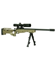 Crickett KSA2157 Precision Complete Package 22 Mag 1rd 16.12" Blued Flat Dark Earth Fixed Thumbhole Stock Right Hand (Youth)