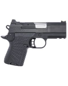 Wilson Combat SFX8SCR3 SFX9 Sub-Compact 9mm Luger 10+1 15+1 3.25" Stainless Steel Barrel, Black DLC Serrated Stainless Steel Slide, Black Aluminum Frame w/Beavertail &amp; Picatinny Rail, Black G10 Grip