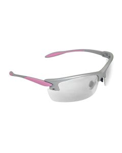 Radians PG0810CS Ladies Range Eyewear Women Clear Lens Gray with Coral Accents Frame
