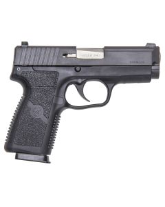 Kahr Arms KP4044NA P40 S&amp;W Caliber with 3.60" Barrel, 6+1 or 7+1 Capacity, Black Finish Frame, Serrated Matte Black Stainless Steel Slide, Textured Polymer Grip &amp; TruGlo Night Sight