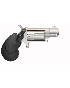 North American Arms 22MSVL Mini-Revolver w/Laser 22 WMR 5rd Shot 1.13" Stainless Steel Barrel, Frame &amp; Cylinder, Black Polymer Grip, Viridian E-Series Red Laser, Exposed Hammer