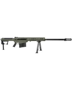 Barrett 14555 M107A150 BMG 10+1 29" Chrome-Lined Fluted Barrel, OD Green Cerakote Aluminum Receiver, OD Green Fixed Stock w/Thermal-Guard Cheek Piece &amp; Sorbothane Recoil Pad, Optics Ready