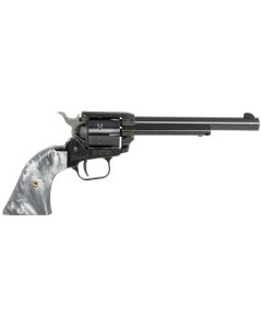 Heritage Mfg RR22B6GPRL Rough Rider22 LR 6 Shot 6.50" Black Barrel &amp; Cylinder Black Frame, Altamont Gray Pearl Grips
