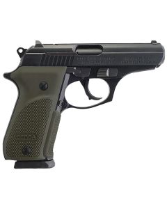 Bersa T380PMC Thunder Combat Sub-Compact Frame 380 ACP 15+1, 3.50" Black Steel Barrel, Matte Black Serrated Steel Slide &amp; Aluminum Frame w/Beavertail, Olive Wrap-Around Grip