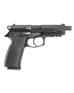 Bersa TPR9MX TPRXFull Size Frame 9mm Luger 17+1, 4.25" Black Steel Threaded Barrel, Matte Black Serrated Steel Slide &amp; Aluminum Frame w/Picatinny Rail, Ambidextrous