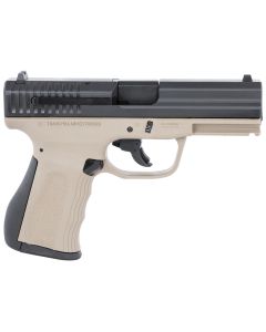 FMK G9C1G2DESSCM 9C1 G2 *CA/MA Compliant 9mm Luger 10+1 4" Black Stainless Steel Barrel, Black Serrated Carbon Steel Slide, Flat Dark Earth Polymer Frame w/Picatinny Rail, Black Backstrap Grip