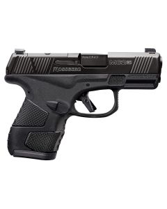 Mossberg 89044 MC2sc Sub-Compact 9mm Luger 3.40" 14+1,11+1 Matte Black DLC Stainless Steel with Optics Cut Aggressive Textured Black Polymer Grip Tritium Pro Night Sights (No Safety)