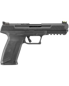 Ruger 16403 Ruger-5.7 Pro 5.7x28mm 20+1 4.94" Black Nitride Alloy Steel Barrel, Black Oxide Optic Cut/Serrated Steel Slide, Black Polymer Frame w/Picatinny Rail, Black Polymer Grip, Right Hand
