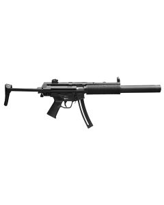 HK 81000469 MP5Full Size 22 LR 10+1 16.10" Black Steel Barrel. Black Retractable Black Polymer Stock &amp; Grips