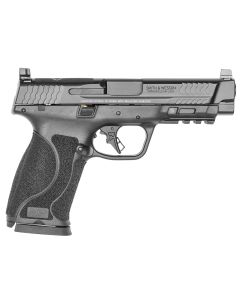 Smith &amp; Wesson 13387 M&amp;P M2.0Full Size 10mm Auto 15+1 4.60" Black Armornite Stainless Steel Barrel &amp; Optic Cut/Serrated Stainless Steel Slide, Matte Black Polymer Frame w/Picatinny Rail