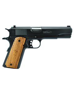 TriStar 85604 American Classic Government 1911 9mm Luger 10+1 5" Stainless Steel Barrel, Blued Serrated Steel Slide, Blued Steel Frame w/Beavertail, Wood Grip