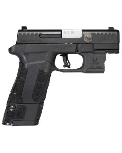 Diamondback DB0301P001 DBAM29 Sub-Compact 9mm Luger 3.50" 12+1,17+1 Overall Black Finish with Serrated Nitride Stainless Steel Slide, Polymer Grip &amp; Picatinny Rail Includes Viridian Laser &amp; Holster
