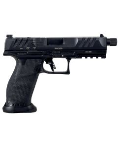 Walther Arms 2858142 PDP Pro SD 9mm Luger 10+1 5.10" Threaded Barrel, Black, Optic Cut/Serrated Slide, Polymer Frame with Pic. Rail, Performance Duty Grip, Flared Magwell