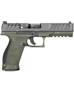 Walther Arms 2858398 PDP Optic Ready 9mm Luger 5" 18+1 Black Steel Slide Performance Duty TexturedPolymer Grip (Full Size)