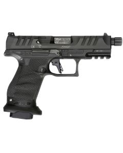 Walther Arms 2858151 PDP Compact Pro 9mm Luger 4.60" 10+1 Threaded Barrel Flared Magwell Black Steel Slide with Front Serrations &amp; Optics Cut Performance Duty Textured Black Polymer Grip