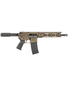 Diamondback DB1915K071 DB155.56x45mm NATO 30+1 10" Black Nitride Threaded Barrel, M-LOK Handguard, Midnight Bronze Aluminum Picatinny Rail Receiver, Black Buffer Tube, Black Magpul Grip, Right Hand