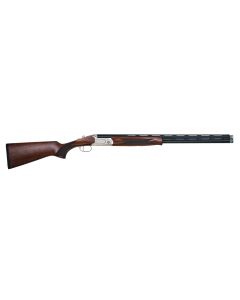 Mossberg 75480 Gold ReserveFull Size 410 Bore Break Open 3" 2rd 26" Blue Polished Vent Rib Barrel, Silver Polished Engraved Stainless Steel Receiver, Black Grade A Walnut Fixed Stock, Right Hand