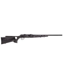 Savage Arms 47800 A Series Matte Gray Full Size 17 WSM 8+1 22" High Luster Heavy Barrel, High Luster Drilled &amp; Tapped Carbon Steel Receiver, Matte Gray Thumbhole Laminate Stock, Right Hand