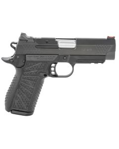 Wilson Combat SFXCPR4 SFX9Compact Frame 9mm Luger 15+1 4" Stainless Fluted Barrel, Black DLC Serrated Stainless Steel Slide, Black Aluminum Frame w/Beavertail &amp; Picatinny Rail, Black Polymer Grip