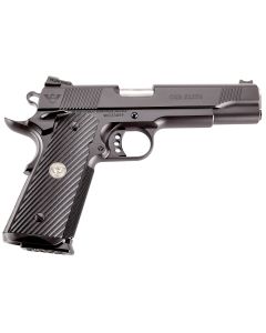 Wilson Combat CQBEFS45A CQB Elite 45 ACP 8+1 5" Stainless Match Grade Barrel, Black Serrated Carbon Steel Slide, Black Carbon Steel Frame w/Beavertail, Black G10 Starburst Grip