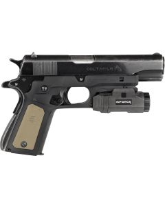 Recover Tactical CC3P0102 Frame GripBlack Polymer Frame with Interchangeable Black &amp; Tan Panels for Standard Frame 1911