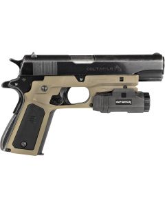 Recover Tactical CC3P0201 Frame GripTan Polymer Frame with Interchangeable Black &amp; Tan Panels for Standard Frame 1911