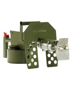 Exothermic Technologies PFLRT Pulsefire LRT Green Powder Coated Aluminum/Brass/Viton 25 ft Flame Range 25.70" Long Fuel Gasoline/Gasoline, Diesel Mix Includes Battery/Battery Charger