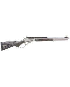 Marlin 70478 1895 Big Loop Full Size 45-70 Gov 6+1 19" Polished Stainless Steel Threaded Barrel, Polished Stainless Stainless Steel Receiver, Fixed Gray Laminate Stock