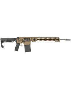 Patriot Ordnance Factory 01807 Revolution Gen4 Direct Impingement 308 Win 20+1 18.50" Match Grade Barrel, Burnt Bronze Receiver, Adjustable Black Stock &amp; Black MFT Grip Ambidextrous