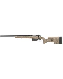 Bergara Rifles B14S351LC B-14 HMR 308 Win 5+1 20" Graphite Black Cerakote Barrel, Black Speckled Brown Molded w/Mini-Chassis, Adjustable LOP &amp; Cheek Piece Stock, Left Hand