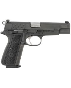 FN 66100256 High Power9mm Luger 17+1, 4.70" Black Target Crown Steel Barrel, Black PVD Serrated Steel Slide &amp; Steel Frame w/Beavertail, Black Textured Polymer Grip, Ambidextrous