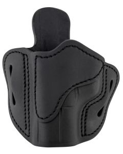1791 Gunleather ORBH21SBLL BH2.1 Optic Ready OWB Size 2.1 Stealth Black Leather Belt Slide Compatible w/Glock 17/S&amp;W M&amp;P Shield/Springfield XD Left Hand