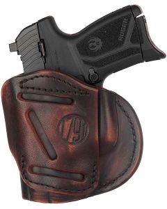 1791 Gunleather 4WH4VTGR 4-WayIWB/OWB 04 Vintage Leather Belt Clip Compatible w/Springfield XDS/Springfield XD/Glock 26/S&amp;W M&amp;P Shield Plus