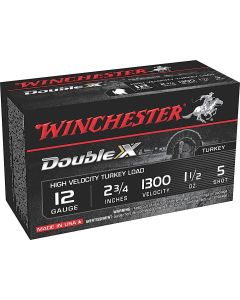 Winchester Ammo STH125 Double X High Velocity Turkey 12Gauge 2.75" 1 1/2oz 5Shot 10 Per Box/10 Case