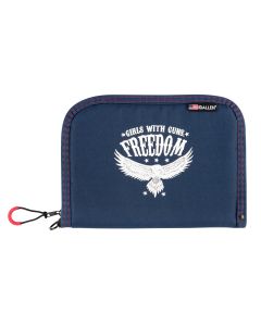 Girls With Guns 9071 FreedomNavy w/White Letters &amp; Picture Polyester Holds Handgun