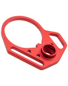 Strike Industries ARULMFEP&amp;ACNRED QD End Plate QD End Plate with Hook Attachments &amp; Anti-Rotation Castle Nut, Red Finish