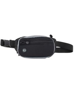 Galco FTPGBS Fastrax PAC Waistpack Size Sub-Compact Black/Gray Neoprene Compatible w/Diamondback DB/S&amp;W M&amp;P Shield Plus/Glock 26 Gen3-5 Belt Up to 50" Wide Ambidextrous