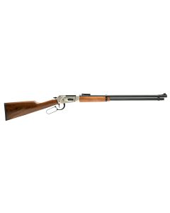 Gforce Arms GFLVR410NKL SaddlehornFull Size 410 Gauge Lever 2.50" 9+1 24" Black Steel Barrel, Nickel Aluminum Receiver, Fixed Turkish Walnut Wood Stock, Right Hand