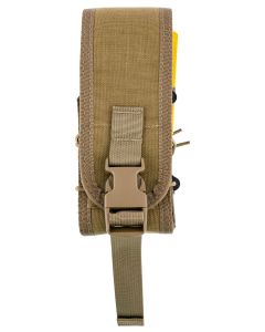 High Speed Gear 182RC0CB TACO X2R Mag Pouch Double Covered Coyote Brown Nylon MOLLE Compatible w/ Rifle
