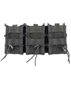 High Speed Gear 45TA00BK TACO Shingle Mag Pouch Triple Black Nylon MOLLE Compatible w/ Rifle