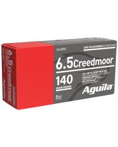 Aguila 1E650110 Target &amp; Range Rifle 6.5Creedmoor 140gr Full Metal Jacket Boat Tail 20 Per Box/25 Case