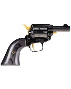 Heritage Mfg BK22B2GLD Barkeep22 LR 6 Shot, 2.68" Black Oxide Steel Barrel, Black Oxide w/Gold Controls Zinc Alloy Frame, Black Oxide Cylinder, Black Laminate Grip, Manual Safety, Exposed Hammer