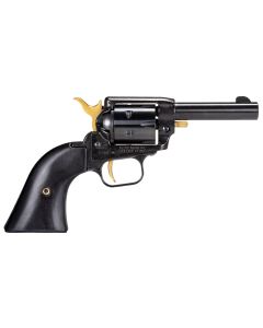 Heritage Mfg BK22B3GLD Barkeep22 LR 6 Shot, 3.60" Black Oxide Steel Barrel, Black Oxide w/Gold Controls Zinc Alloy Frame, Black Oxide Cylinder, Black Laminate Grip, Manual Safety, Exposed Hammer