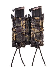 High Speed Gear 11PT02MB TACO Mag Pouch Double MultiCam Black Nylon MOLLE Compatible w/ Pistol